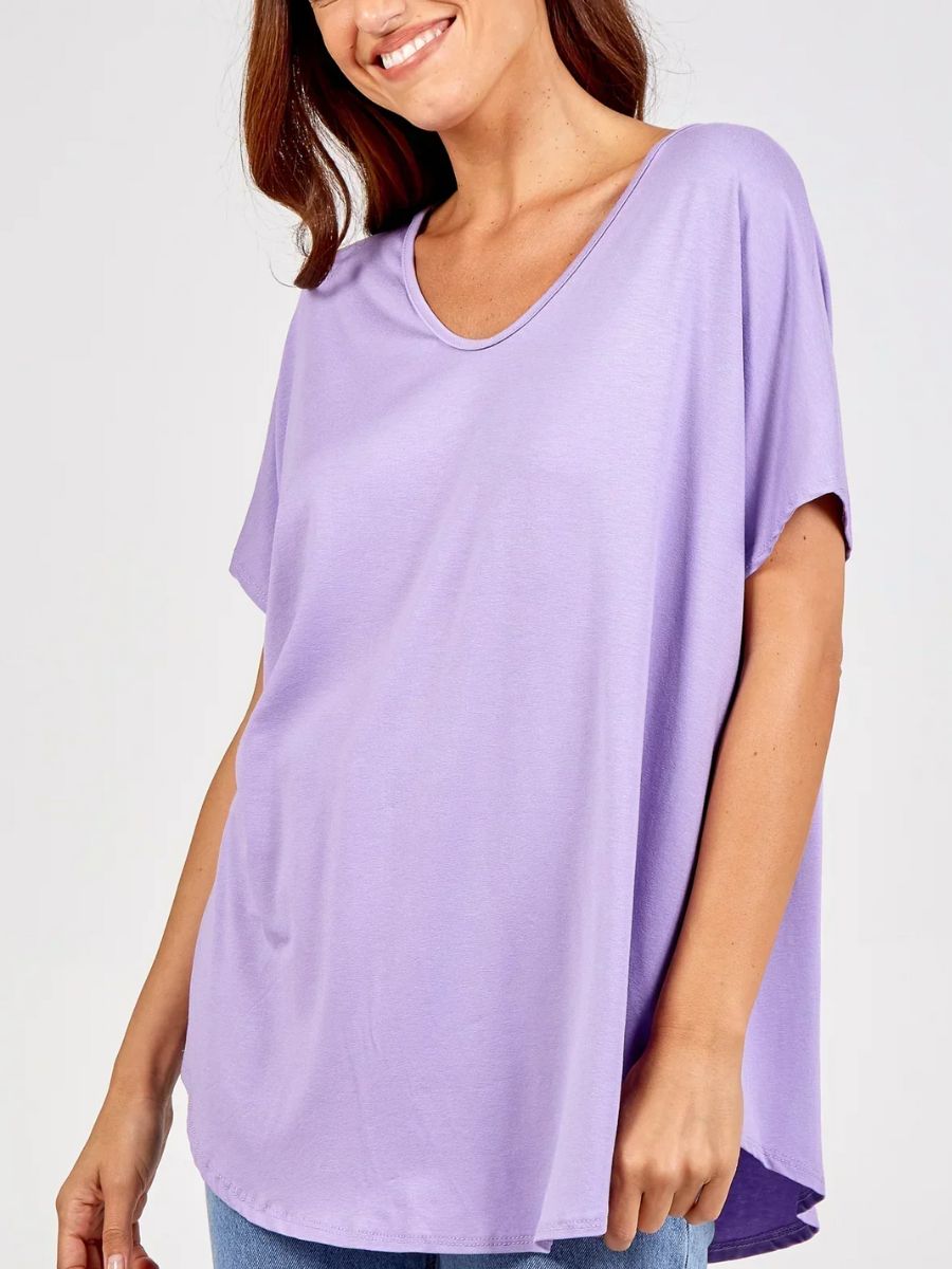 Soft VNeck Plain T-Shirt