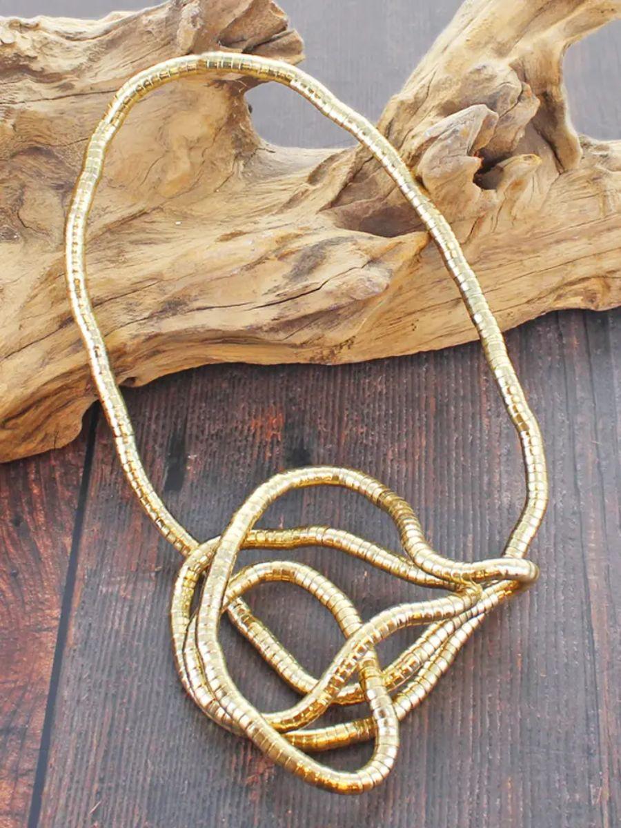 Long Bendy Snake Necklace