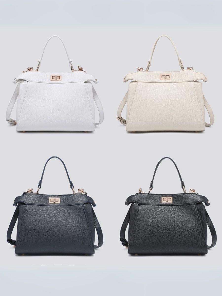 Vintage Style Twist Lock Bag