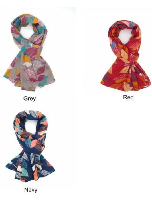 Falling Leaves Print Scarf