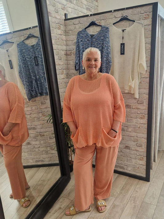 Short Sleeve Crochet Jumper