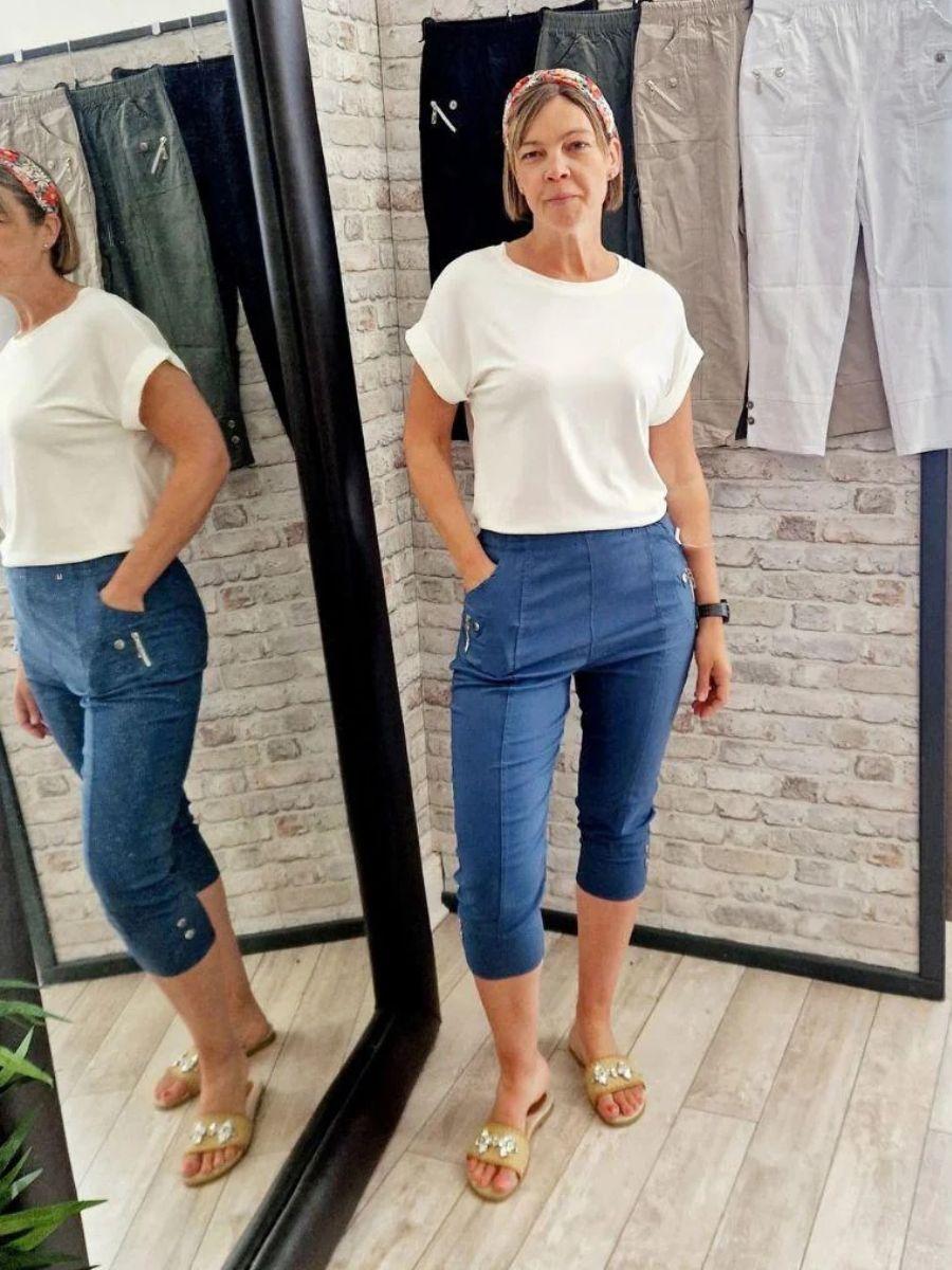 Cropped Stretch Trouser