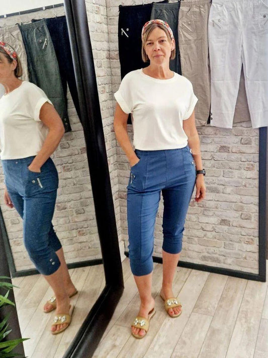 Cropped Stretch Trouser