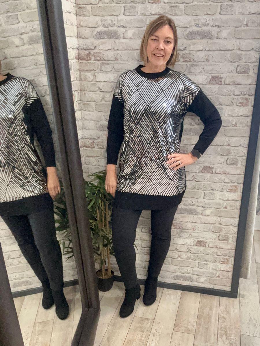 All Over Sequin Detail Jumper