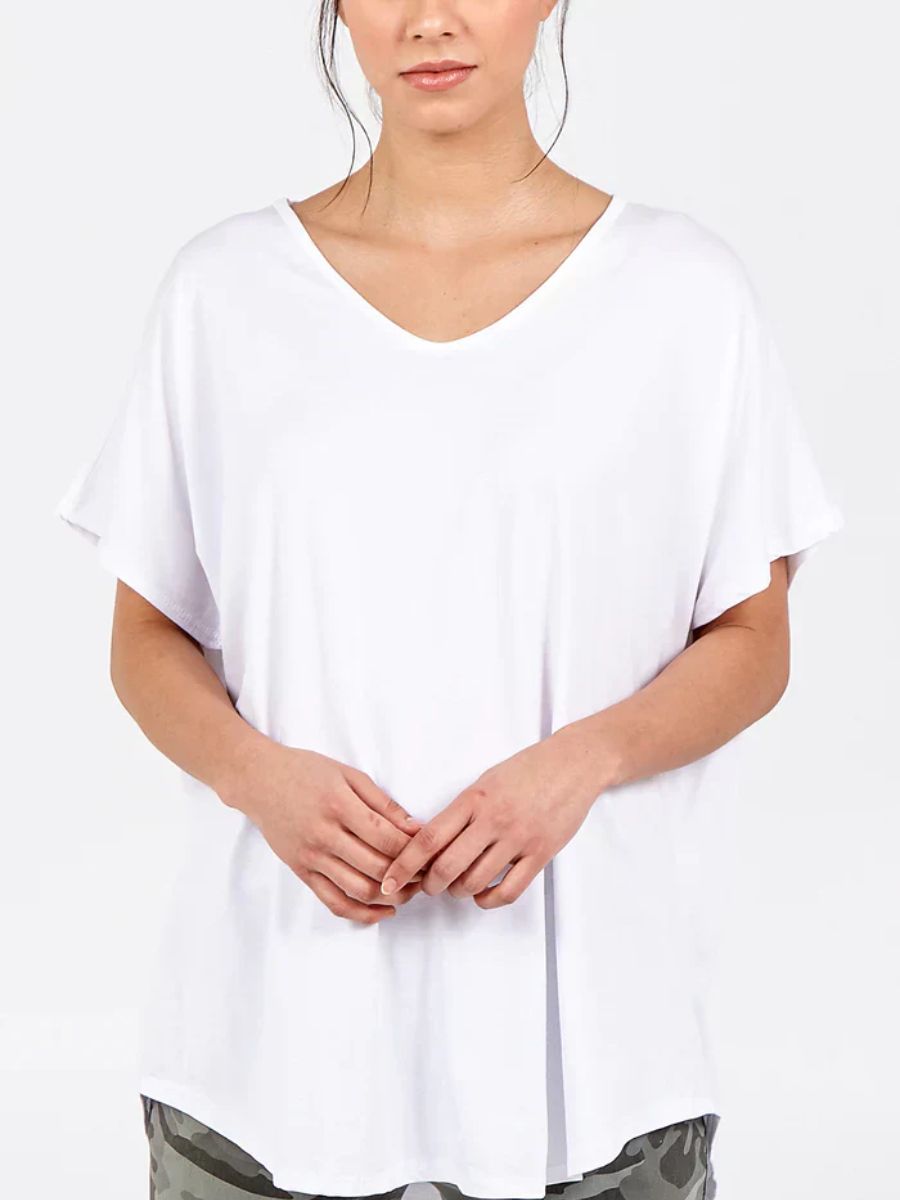 Soft VNeck Plain T-Shirt