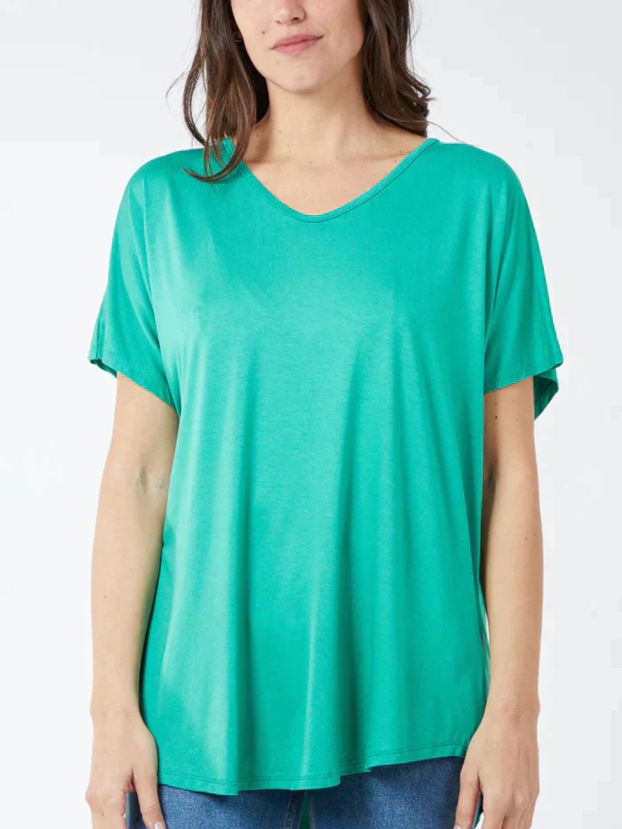 Soft VNeck Plain T-Shirt