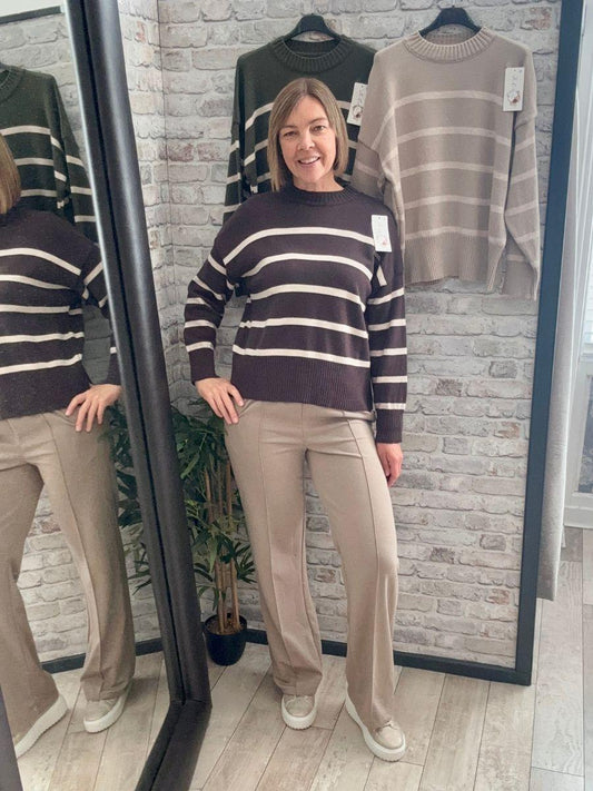 Round Neck Stripe Jumper
