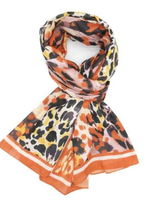 Urban Leopard Print Scarf