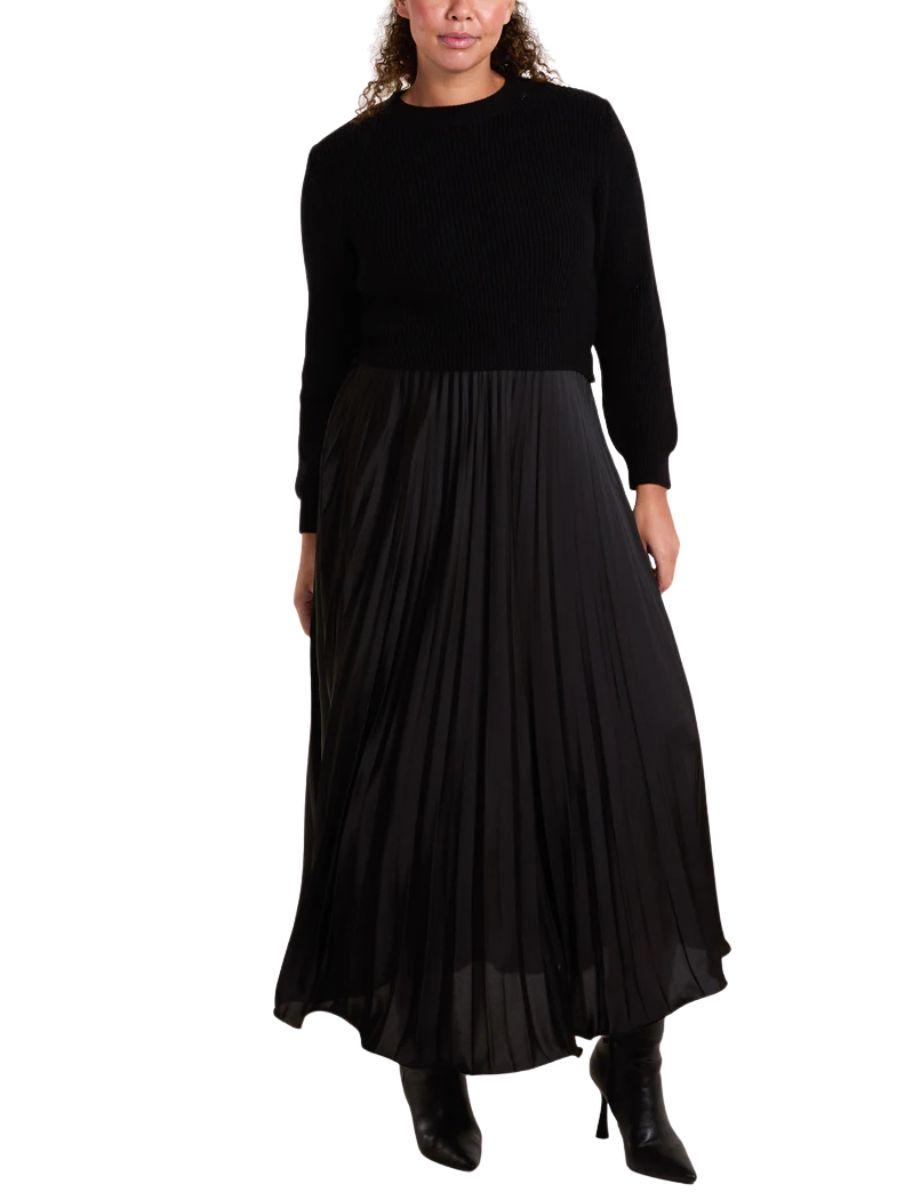 Pleated Jumper Dress