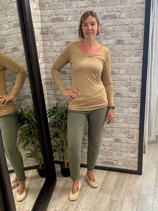 Double Layer Long Sleeve Top - Perfect for extra support and comfort.