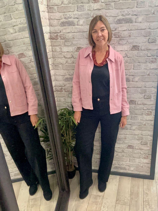 Faux Suede Jacket