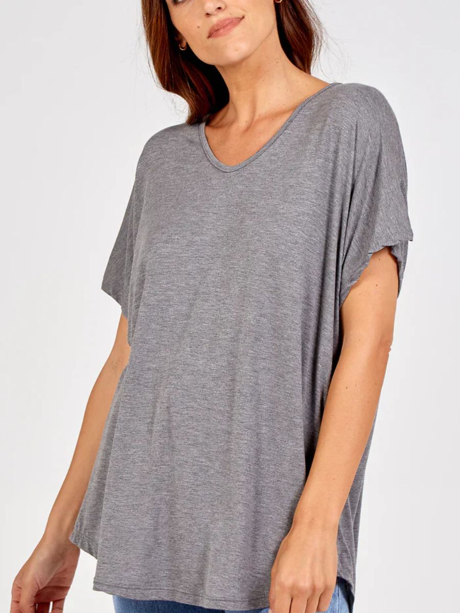 Soft VNeck Plain T-Shirt