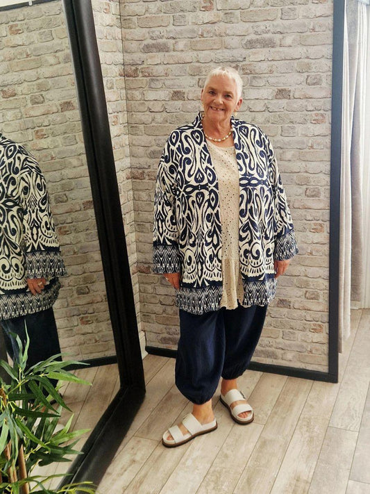 Abstract Print Kimono