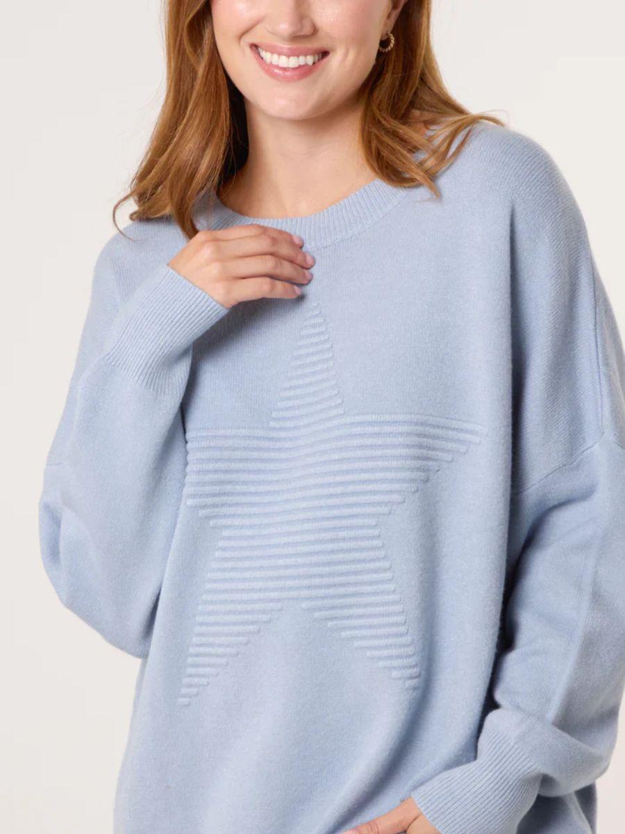 Ribbed Star Jumper