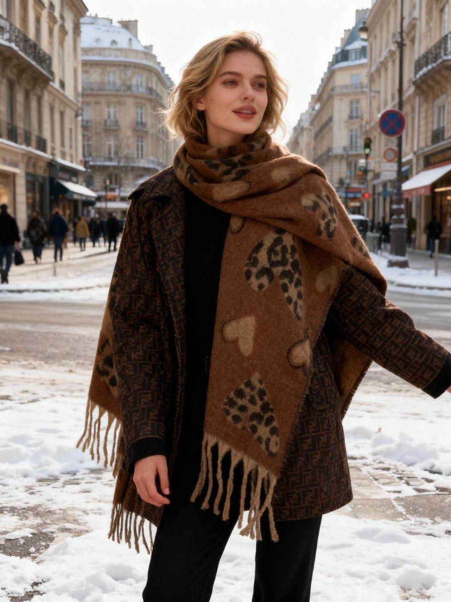 Soft Winter Heart Scarf