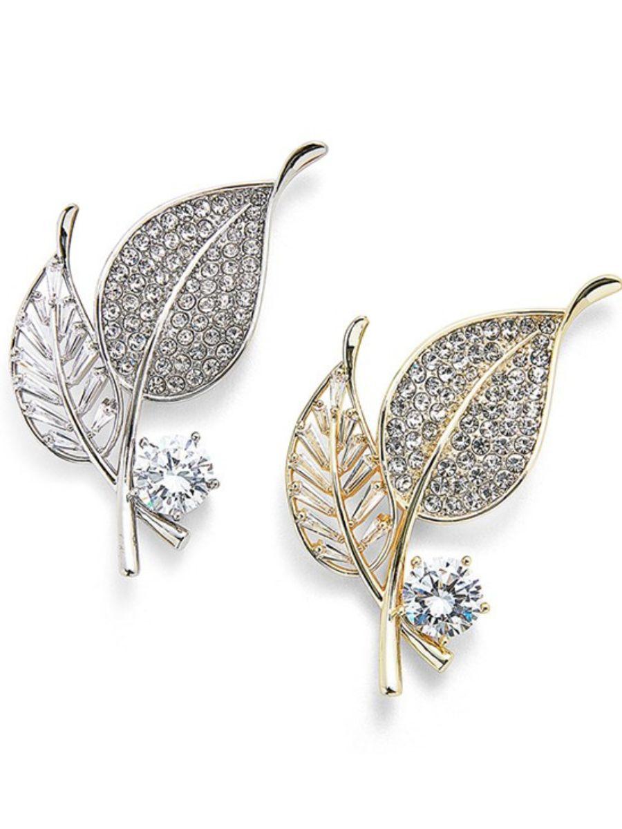Magnetic Gift Boxed Leaves Brooch