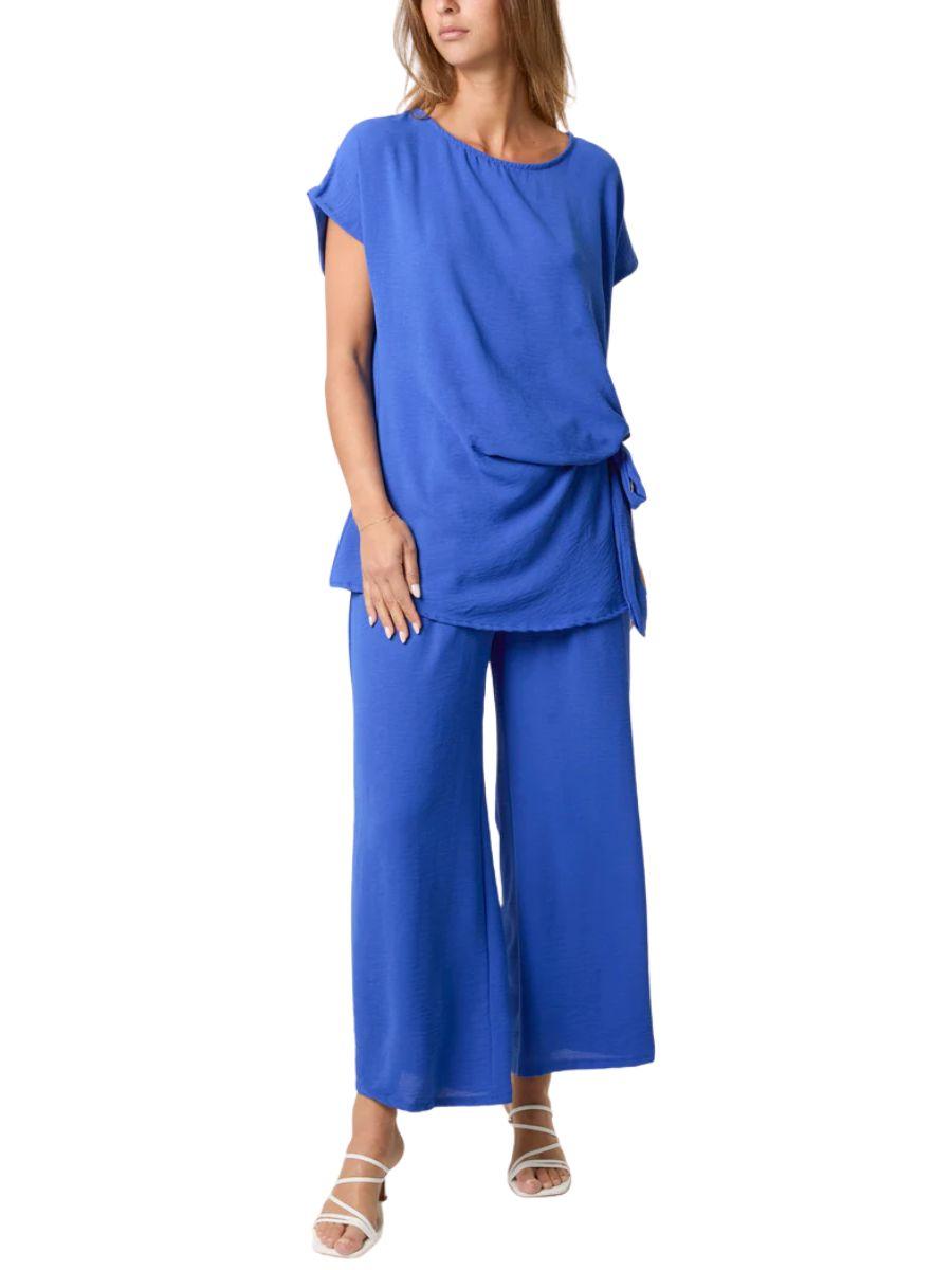 Plain Tie Side Trouser Co-Ord