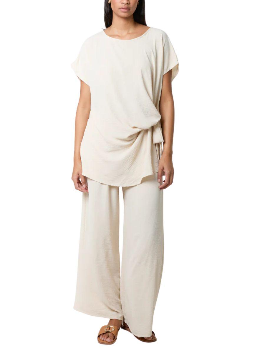 Plain Tie Side Trouser Co-Ord