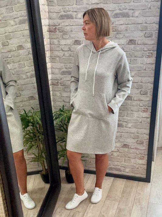 Soft Touch Hooded Sweatshirt Dress