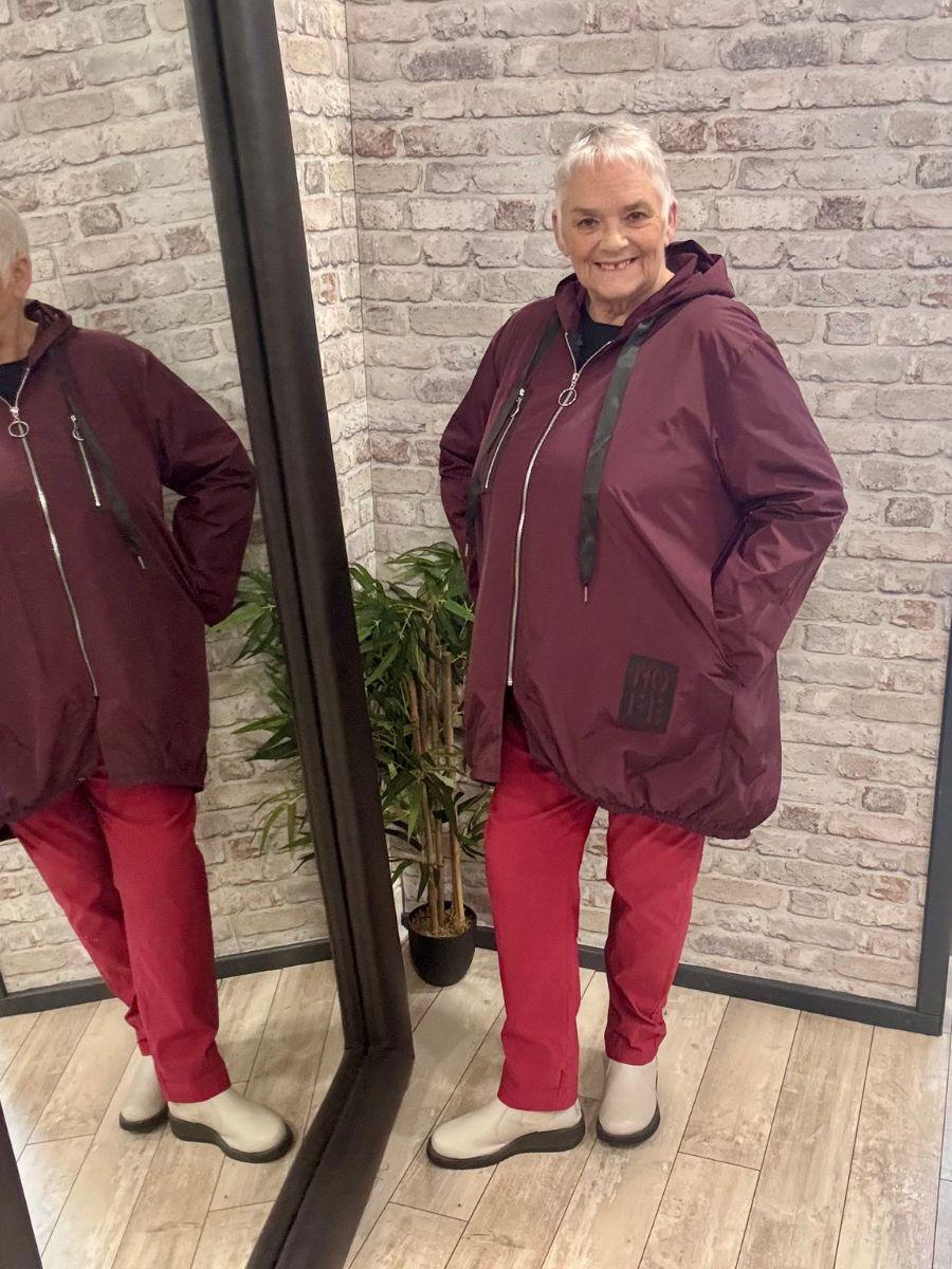 Zip Up Hooded Rain Coat