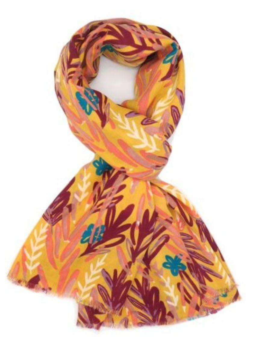 Waterfall Leaves Scarf