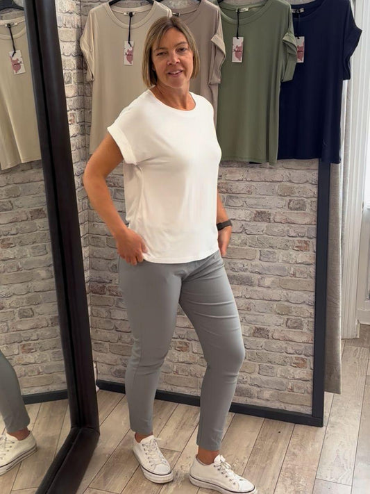 Soft Round Neck Short Sleeve T-Shirt