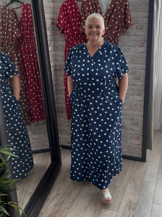Polka Dot Wrap Dress