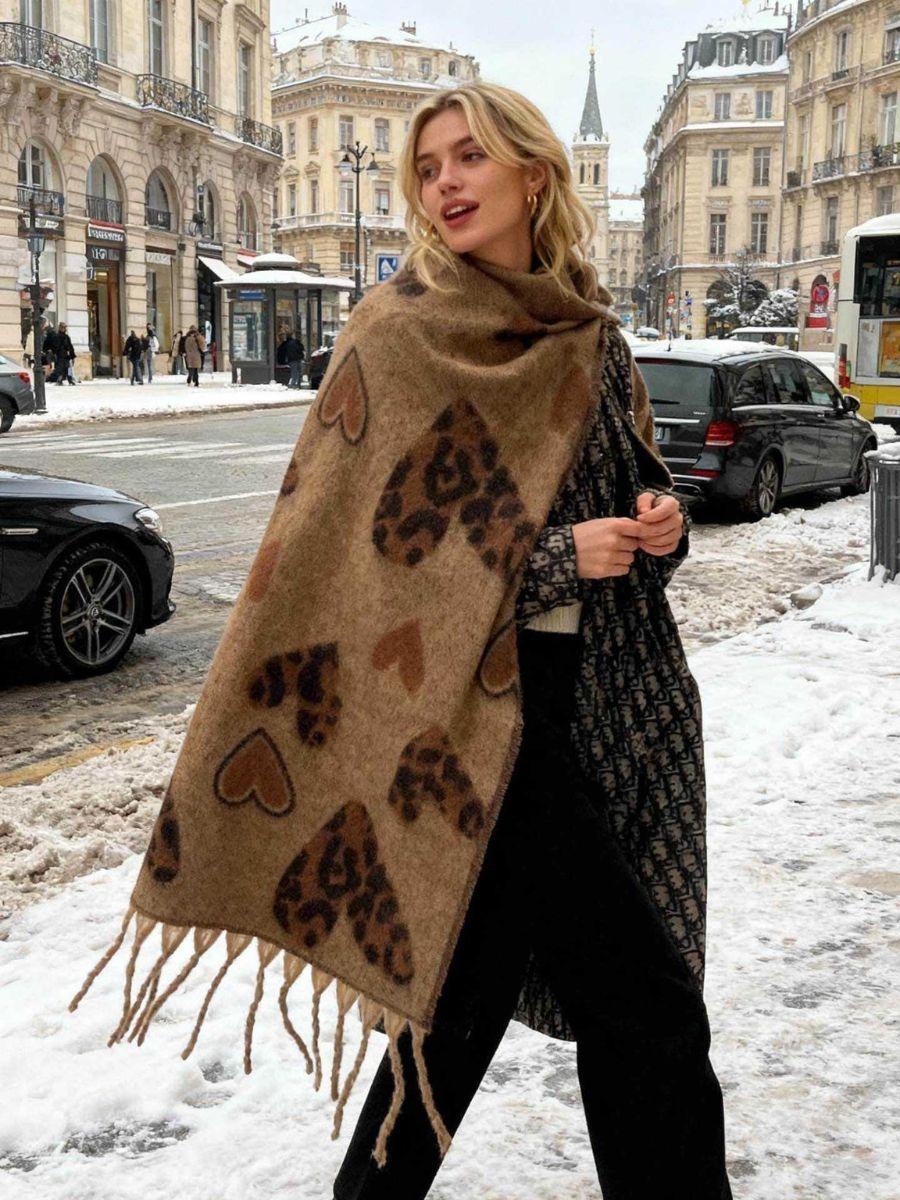 Soft Winter Heart Scarf