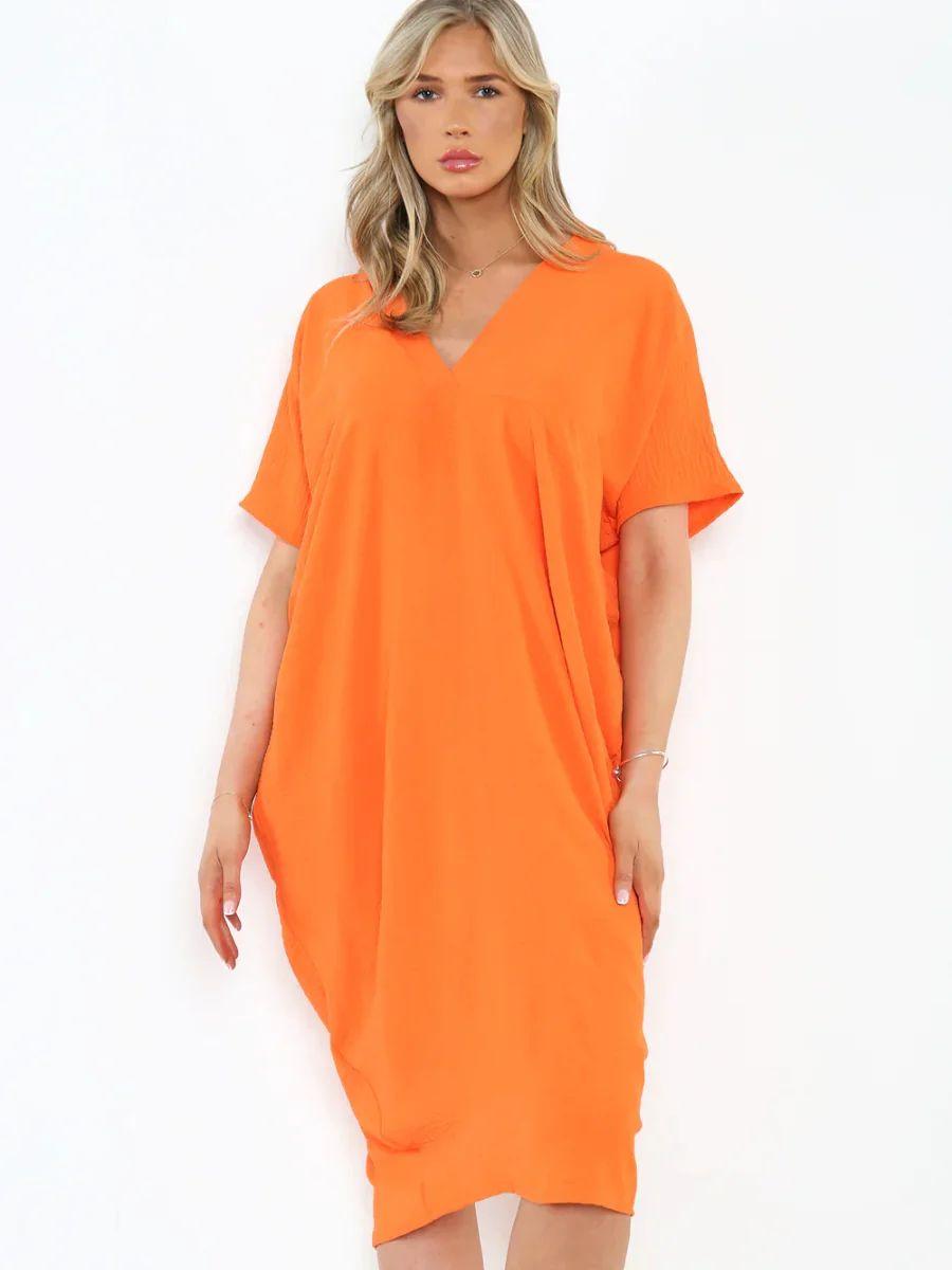 V Neck Tunic Dress