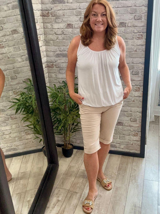 Elastic Hem Vest