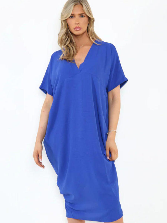 V Neck Tunic Dress