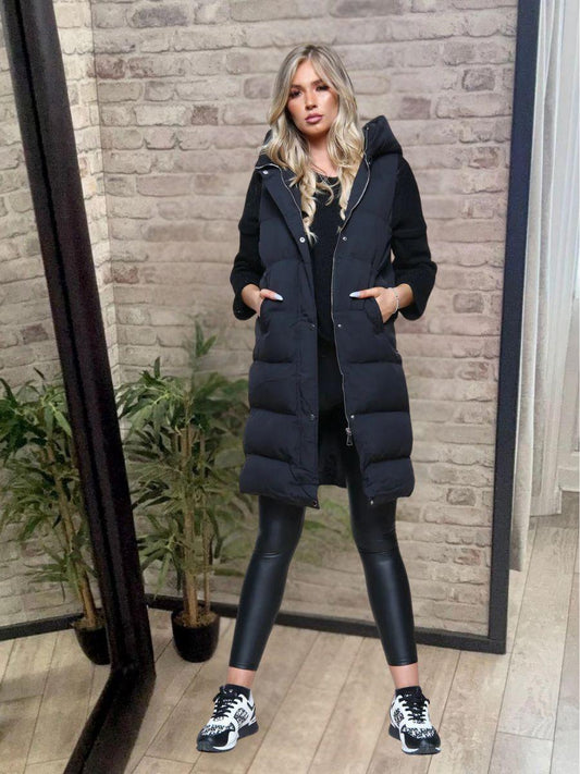 Longline Puffer Gilet