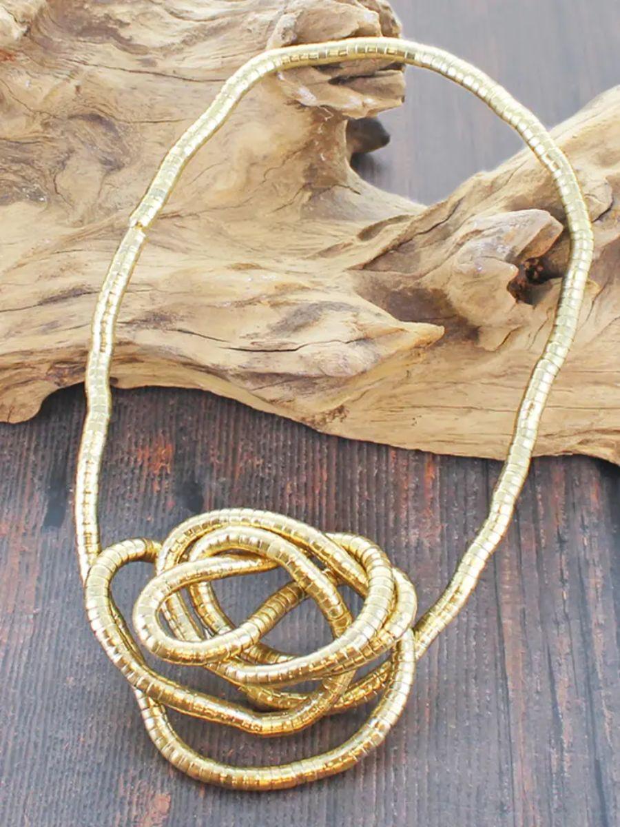 Long Bendy Snake Necklace