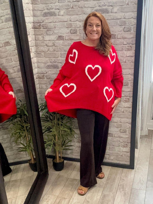 Heart Slouch Jumper