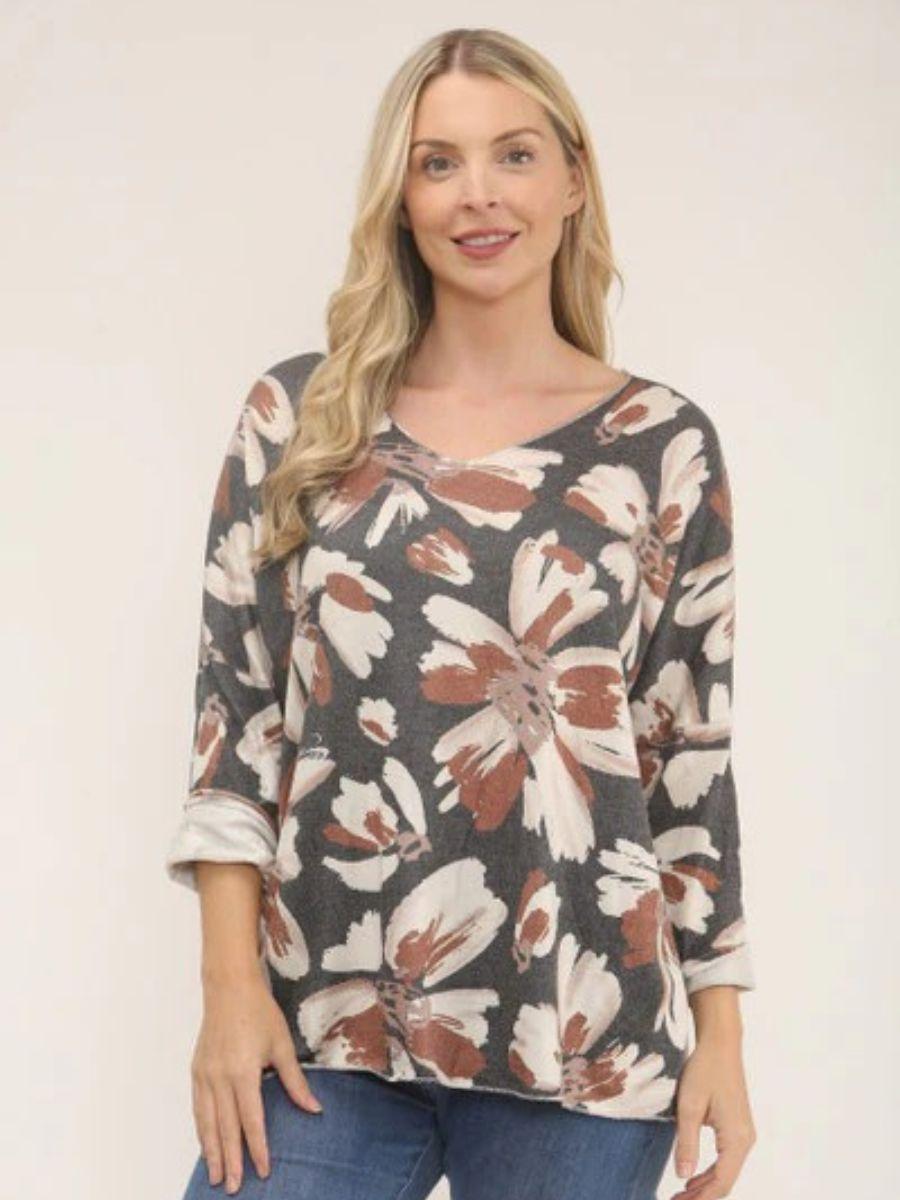 Soft Touch Floral Daisy Top