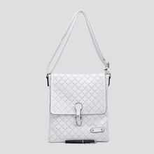 Load image into Gallery viewer, Soft Touch Diamond Perforated Crossbody Bag
