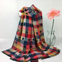 Load image into Gallery viewer, Star Print Winter Scarf
