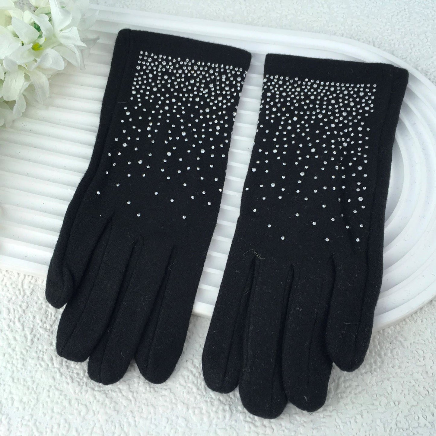 Gradient Sparkle Gloves