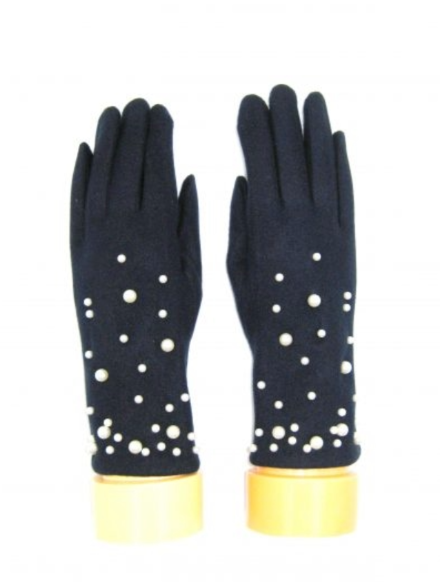 Navy Gloves, Purse and Bag