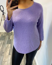 Load image into Gallery viewer, Round Neck Raw Edge Jumper
