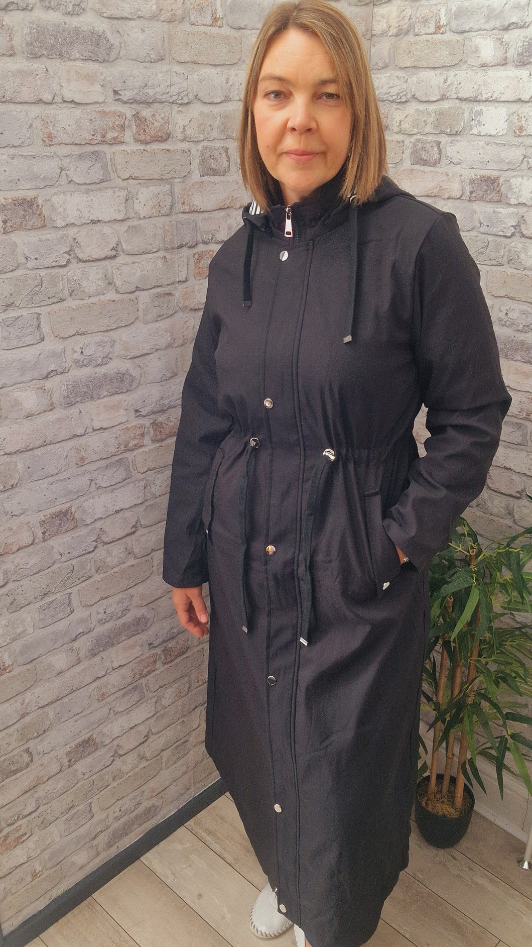 Extra Long Hooded Coat