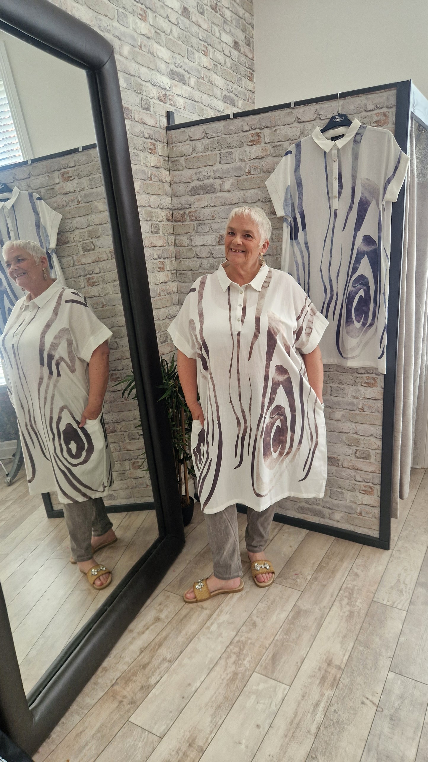 Cotton Mix Shirt Dress