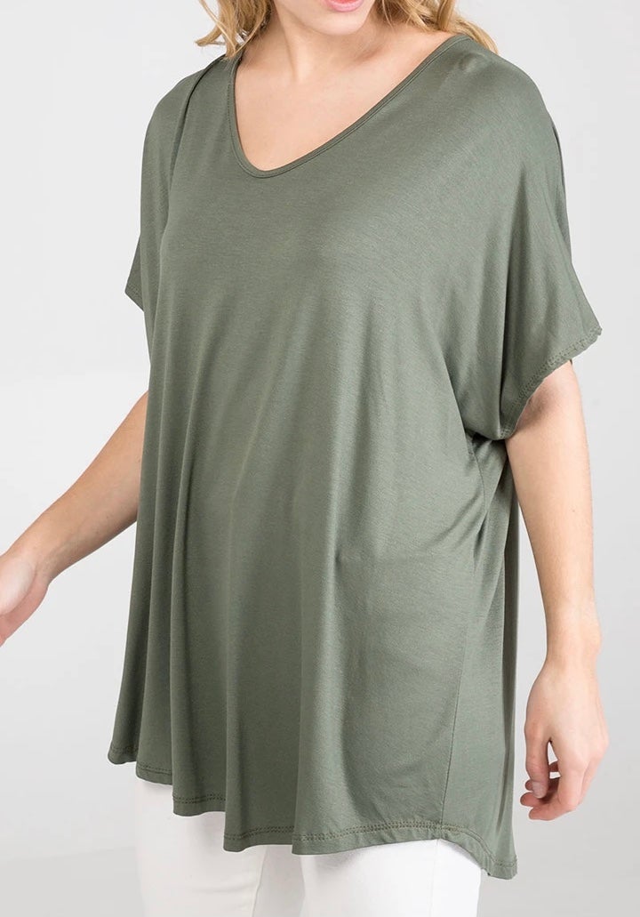 Soft VNeck Plain T-Shirt