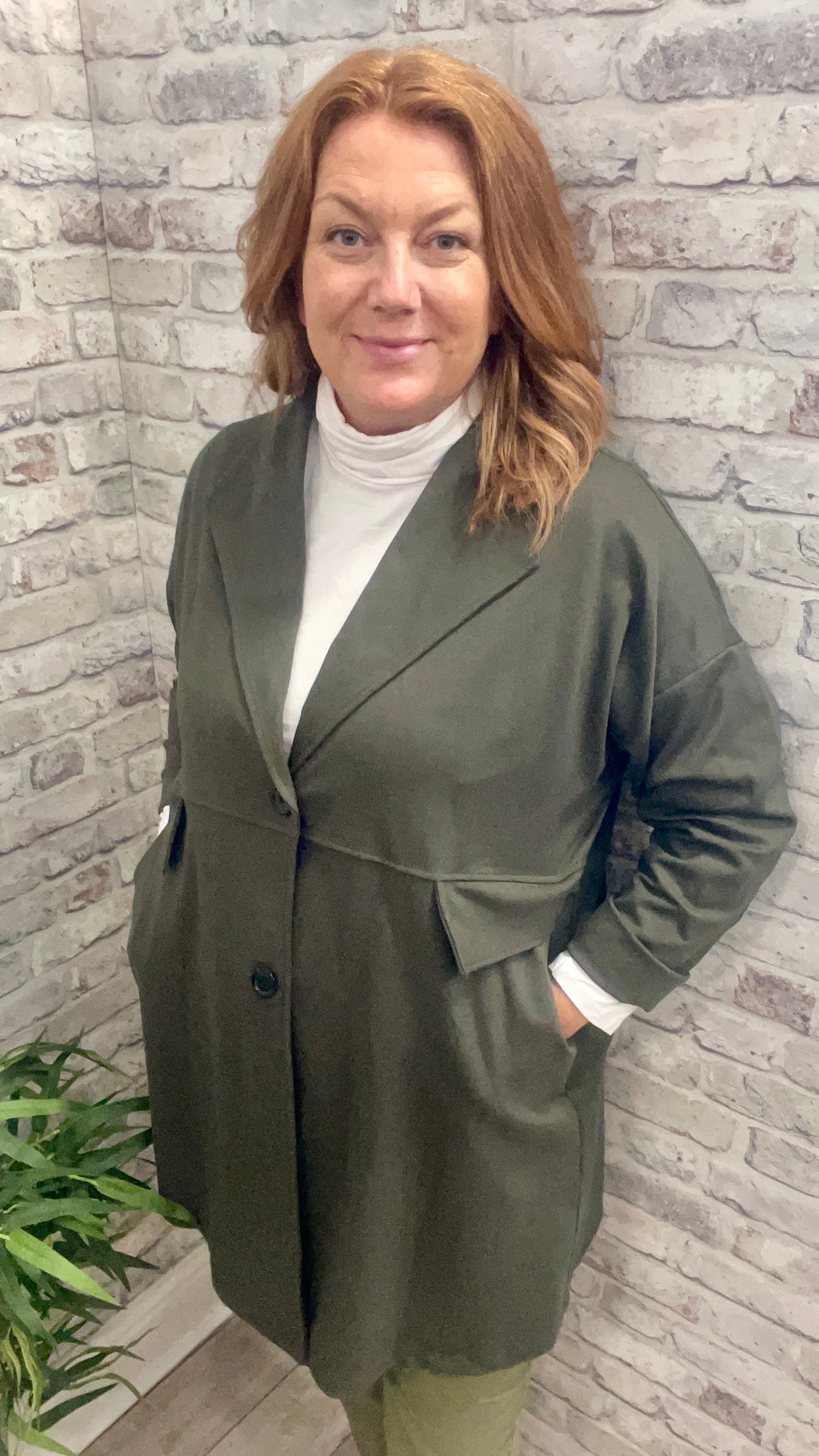 Relaxed Neck Polo Top - Versatile & Stylish Wear Made in Italy