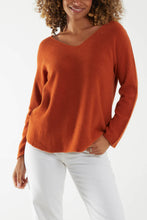 Load image into Gallery viewer, V Neck Raw Edge Jumper
