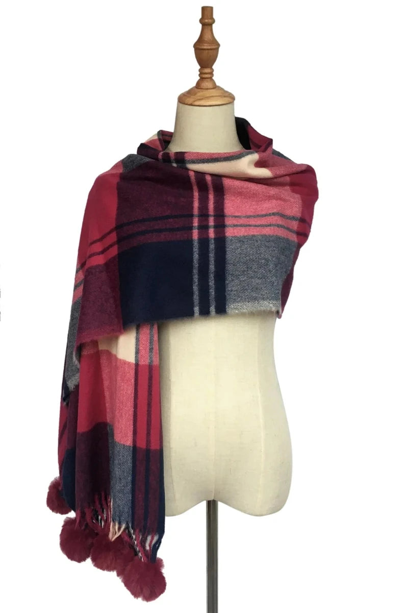 Wine Bag and Tartan Scarf