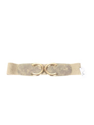 Gold Hook and Eye Stretch Belt