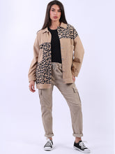 Load image into Gallery viewer, Leopard Cord Shirt Jacket
