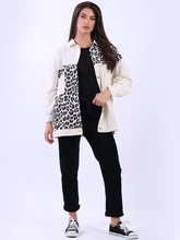 Load image into Gallery viewer, Leopard Cord Shirt Jacket
