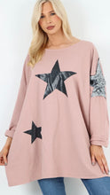 Load image into Gallery viewer, Velvet Star and Sequin Jersey Top

